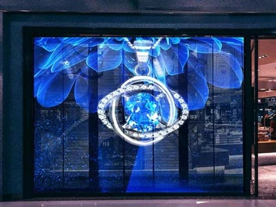 transparent led wall display
