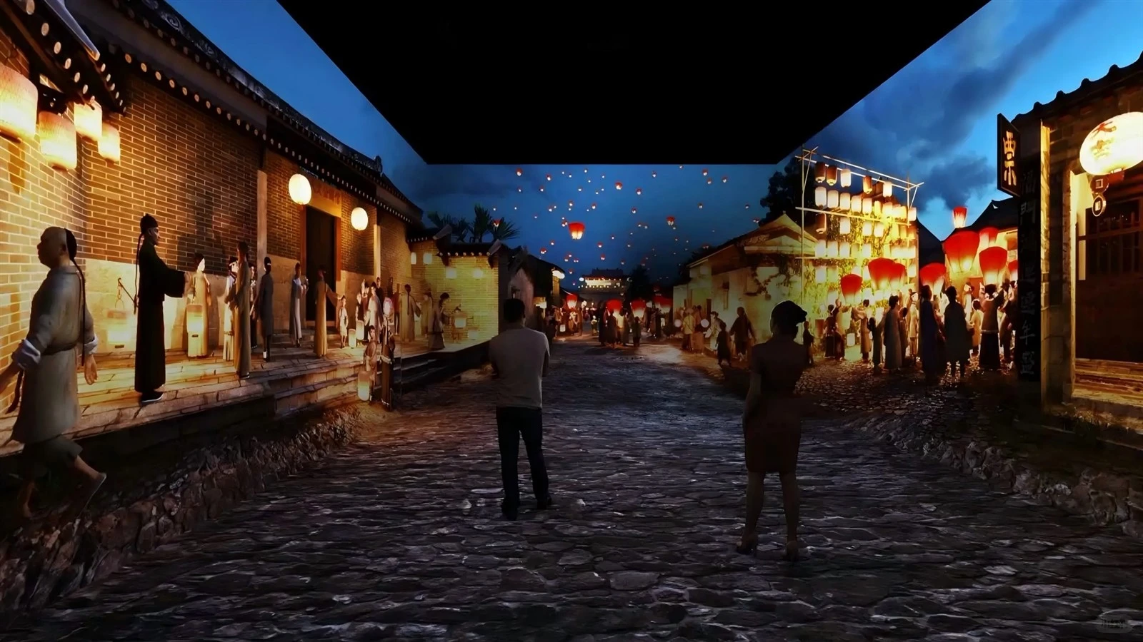 Museum display screen