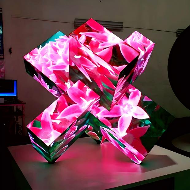 LED special-shaped building block screen