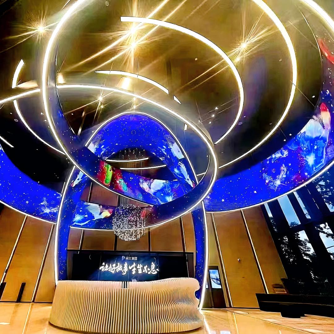 Exhibition halls shopping malls corporate centers squares LED special-shaped creative display screens