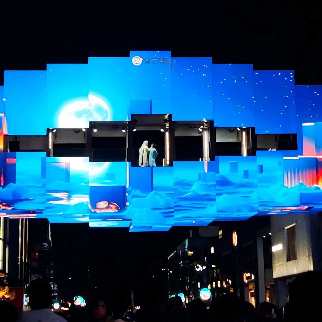 Exhibition halls shopping malls corporate centers squares city attractions landmark buildings LED mechanical matrix slide screens Exhibition halls shopping malls corporate centers squares city attractions landmark buildings LED mechanical matrix slide screens