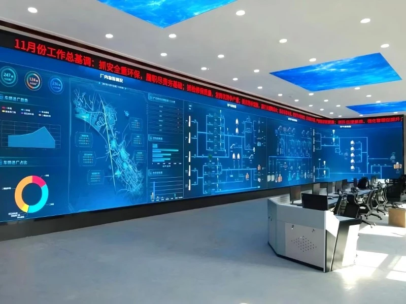1.? Real-time information display and monitoring: It can present monitoring and equipment images in real time, helping security personnel to detect abnormalities in time; data visualization can present complex data in a graphical way, such as data presentation of traffic and power control centers, to assist decision-making. 1.? Real-time information display and monitoring: It can present monitoring and equipment images in real time, helping security personnel to detect abnormalities in time; data visualization can present complex data in a graphical way, such as data presentation of traffic and power control centers, to assist decision-making.