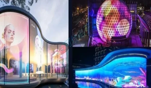 adhesive led transparent film screen