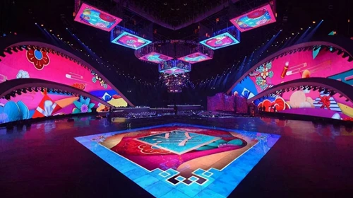led floor display